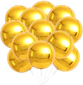 Gold Balloons - 22 Inch, Pack of 12, Gold Foil Balloons