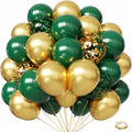 Green and Gold Balloons,50Pcs 12 Inch Green Balloons Gold Balloons