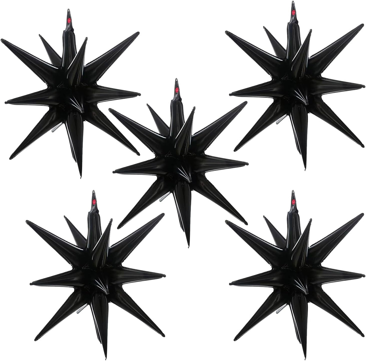 Black Star Balloons Birthday Decorations Explosion Mylar Balloons
