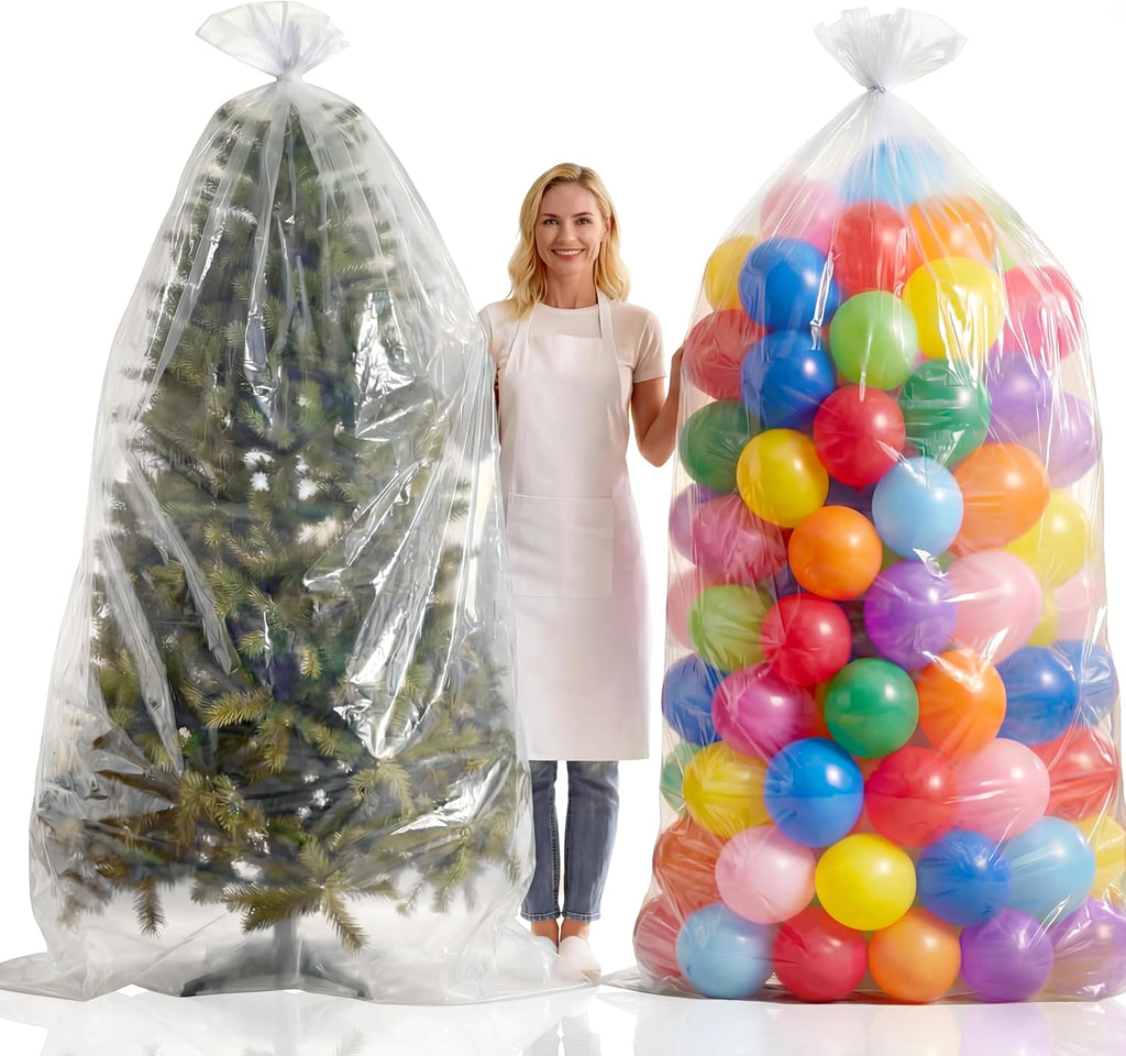 2 Pcs 98.4 X 59 Inches Clear Large Balloon Bags for Transport