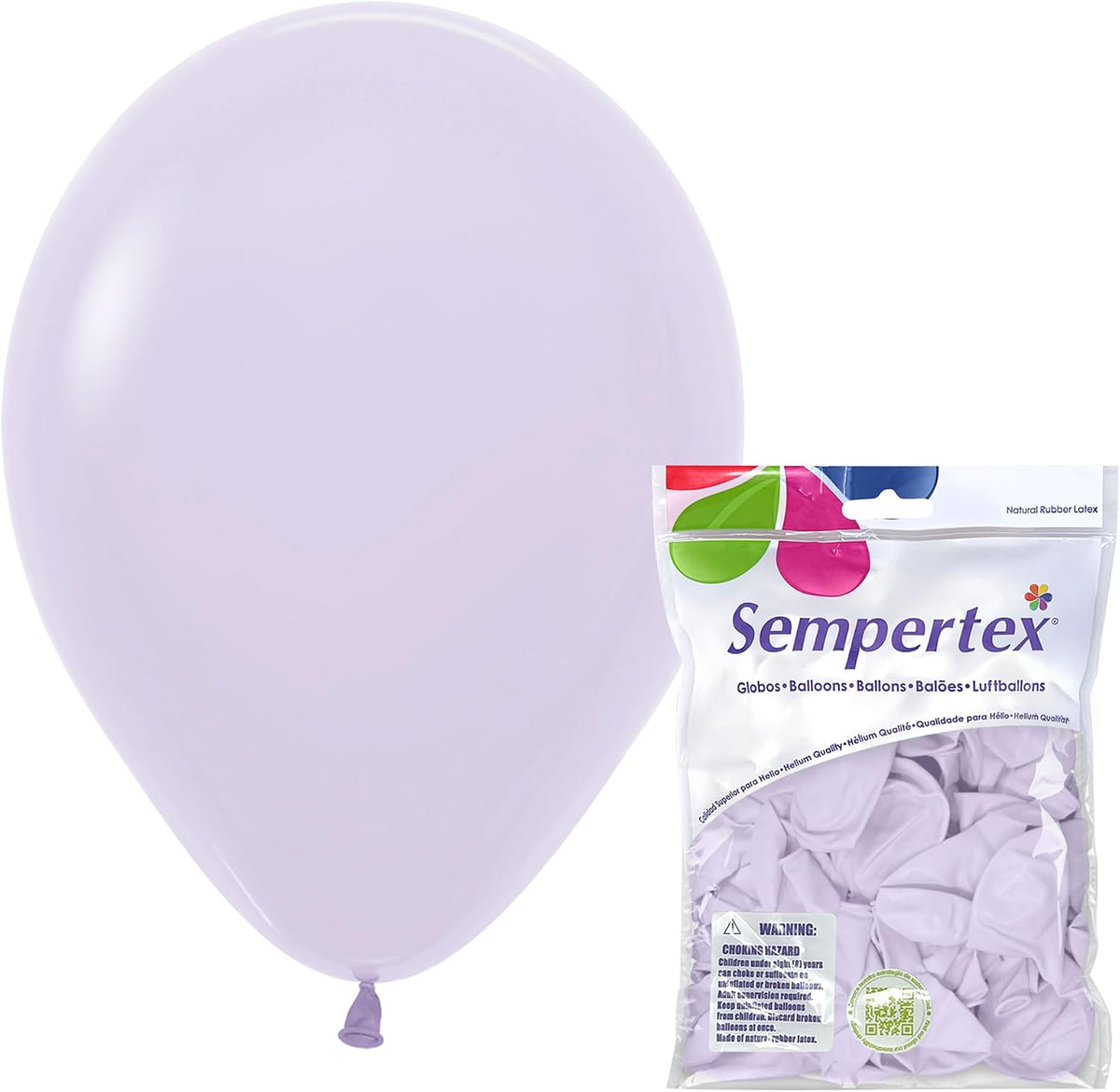 Deluxe Lilac Balloons, Latex, 11 Inch, 25 Pcs