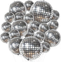 , Silver Disco Ball Balloons - 32 Inch, Pack of 20
