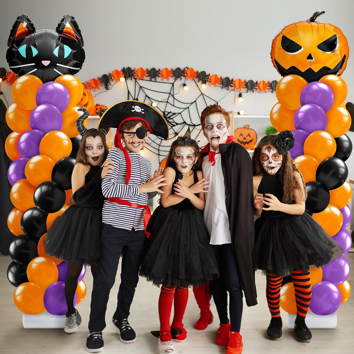 2 Sets Halloween Balloon Column Stand Kit