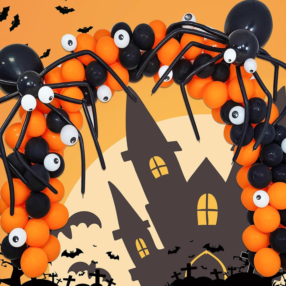 Orange Balloons 100 Pack 12 Inch Thicken Latex Halloween Balloons