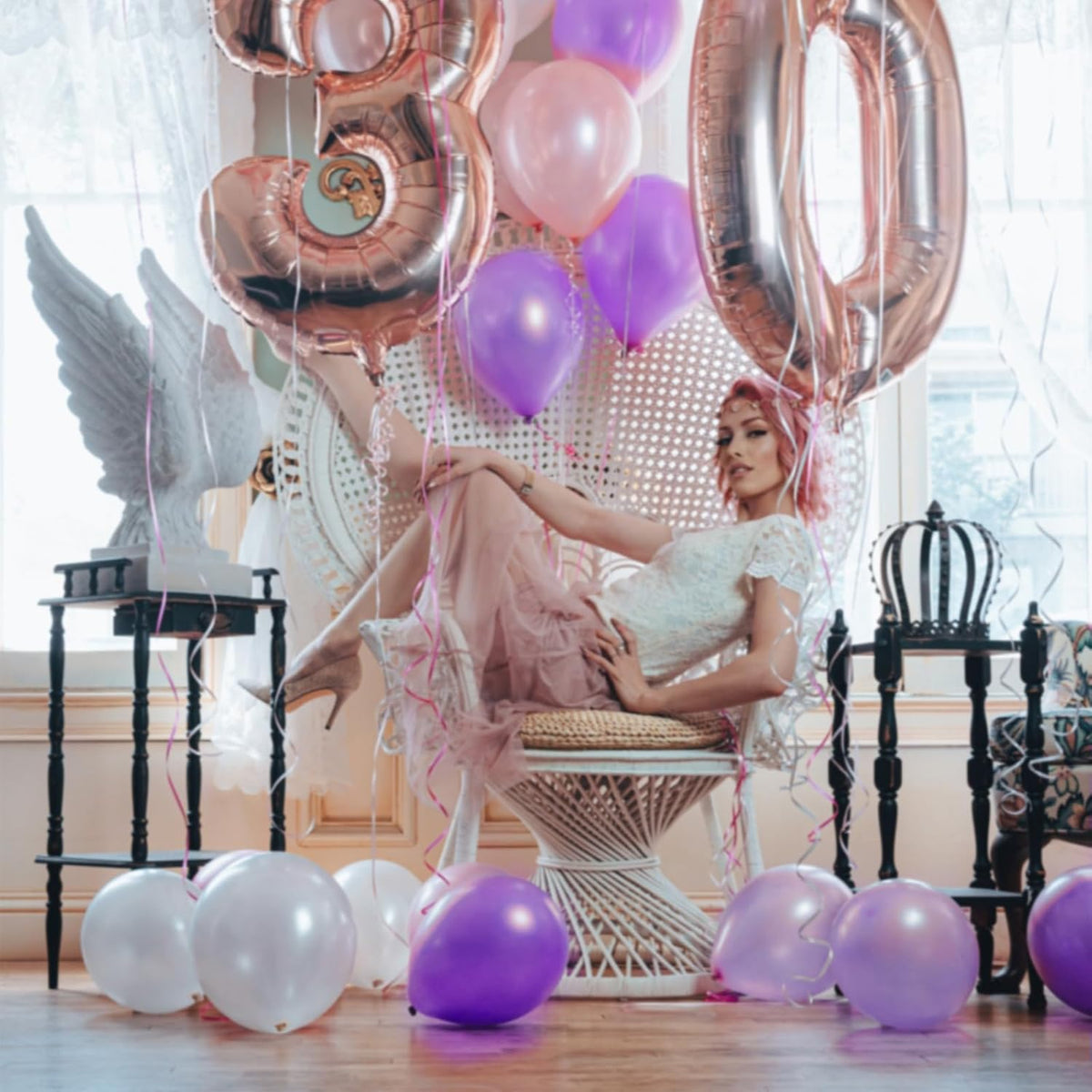 120 Pack Pearl White Balloons, Bright 12 Inch Royal White Latex Party Balloons for Birthday Wedding Baby Shower Halloween.